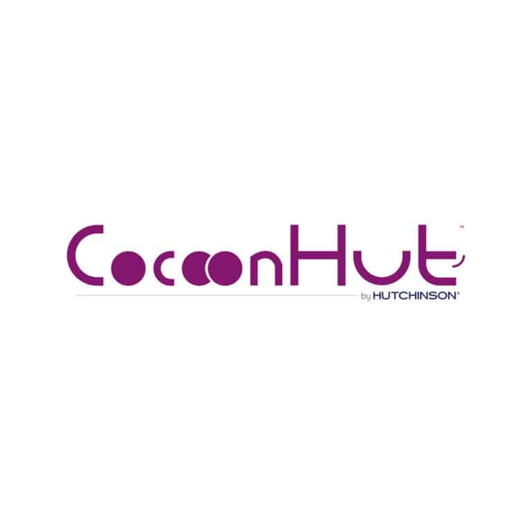 Logo CocoonHut’ By Hutchinson – conception d’un logo événementiel pour la déclinaison de l’abri Hut’ du groupe Hutchinson