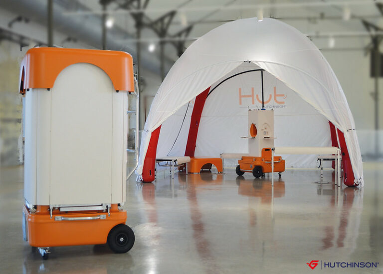 Bandeau illustrant la stratégie marketing et de communication mise en place pour le lancement de la startup Hut’ by Hutchinson.